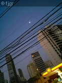 Um in�cio de noite com uma temperatura amena.