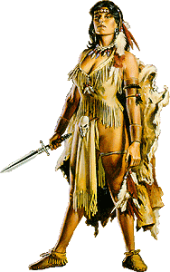 Guerri�re du clan du cheval