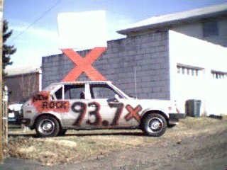 That's a 3 foot high sign on top of the X!
