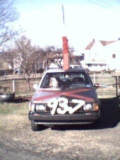 Not many people missed the 93.7 made out of spray foam on the front.