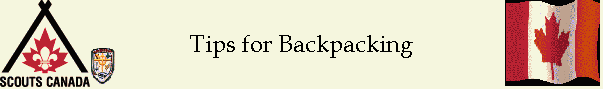 Tips for Backpacking