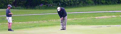 The champion's penultimate putt
