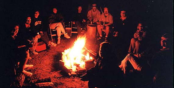 Sitting around the campfire