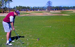 Richie on the range at True Blue