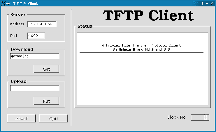 TFTP Client in action