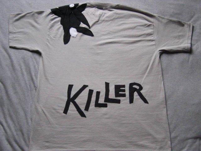 killer rabbit grey back