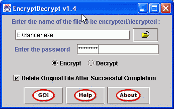 Screenshot of EncryptDecrypt