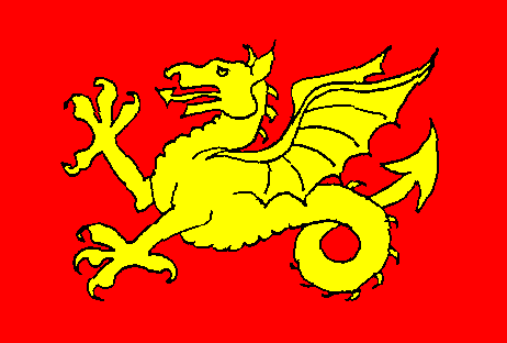 The flag of Wessex, a region of five counties in the South West of England