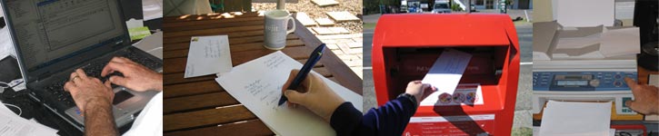 Write an email, letter, or fax