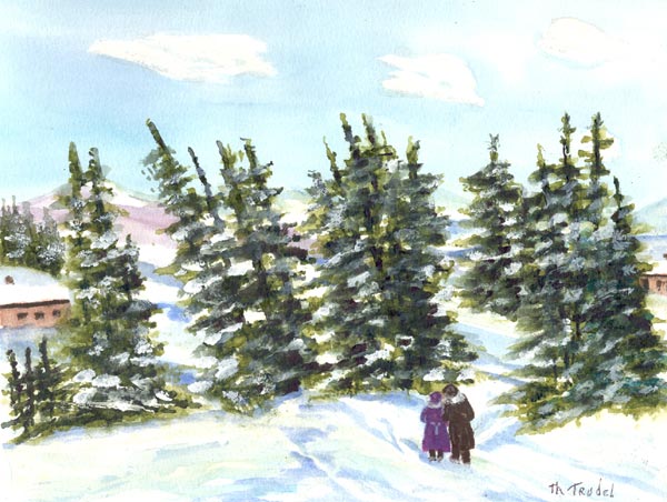 Aquarelle par Th&eacute;r&egrave;se Trudel