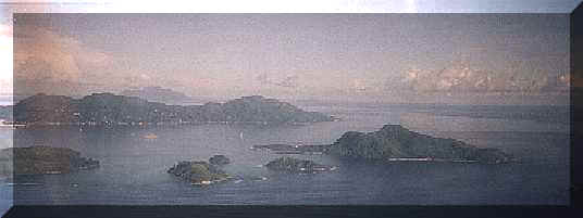 Aerial approach to Mahe