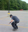 Brett skateboarding