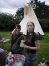 Me n amy making fairy wings