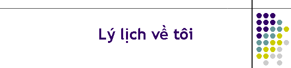 L� lịch về t�i