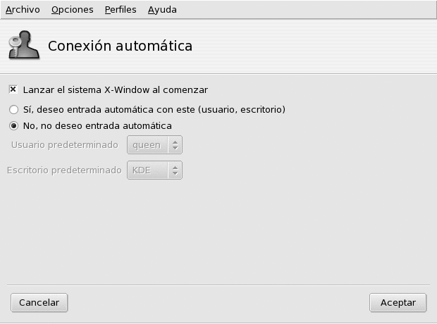 Eligiendo el modo de conexión
