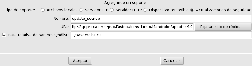 Rpmdrake – Añadiendo un soporte