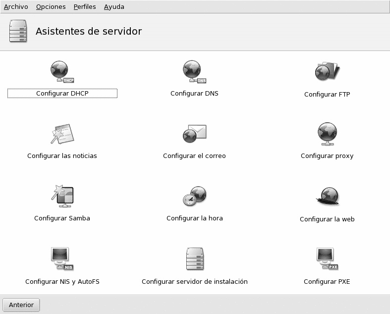 Accediendo a los asistentes a través del Centro de Control de Mandrakelinux