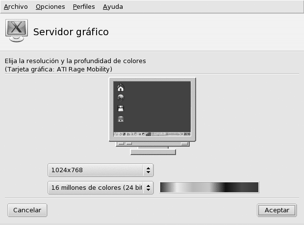 Cambiando la resolución de su pantalla