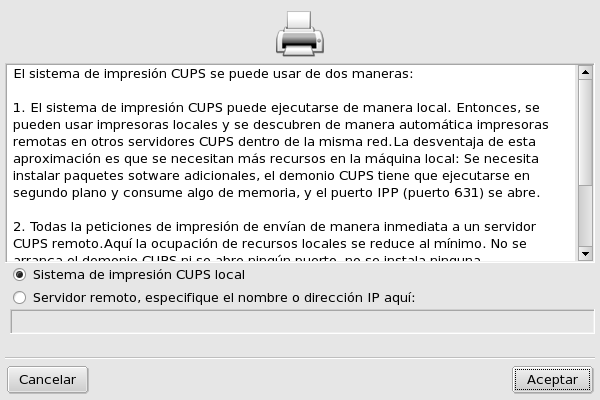 Activando impresoras de red