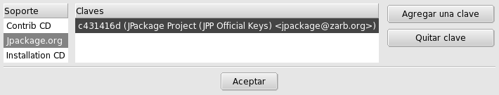 Rpmdrake —–Administrando claves