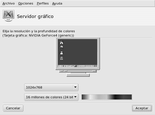 Cambiando la resolución de su pantalla
