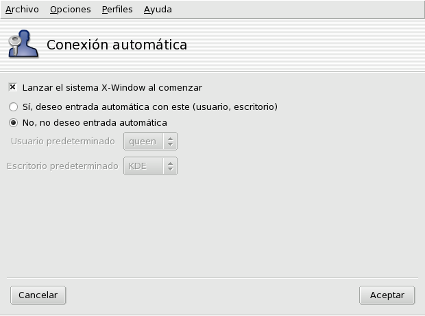Eligiendo el modo de conexión