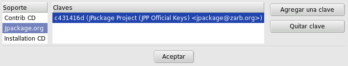 Rpmdrake —–Administrando claves