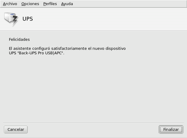Detección automática satisfactoria