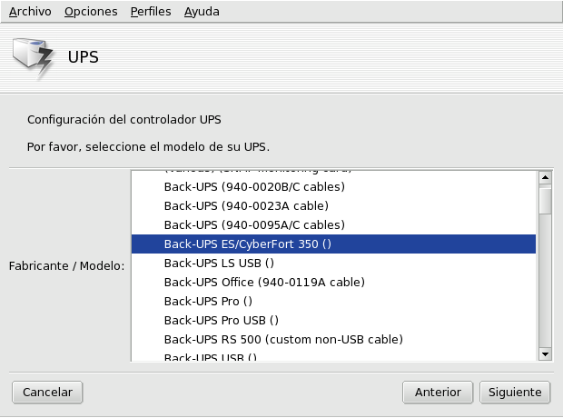 Seleccionando el fabricante y modelo apropiados