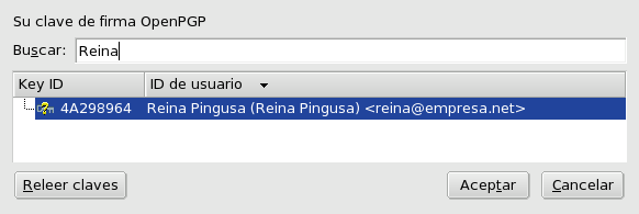 Usando OpenPGP dentro de KMail
