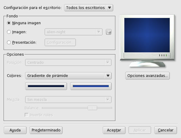 Cambiando el papel tapiz de fondo de KDE