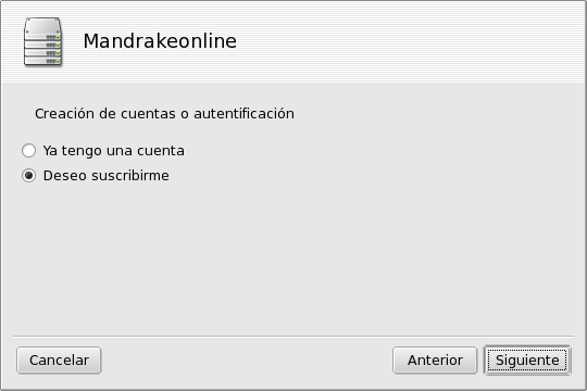 ¿Cuenta de Mandrakeonline nueva o existente?