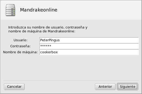 Autenticar en Mandrakeonline