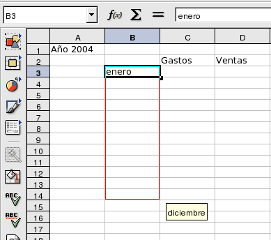 Simplificando la entrada de datos usando el completado automático
