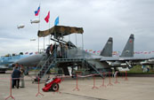 Avi�n de caza Su-30MK en MAKS-2003
