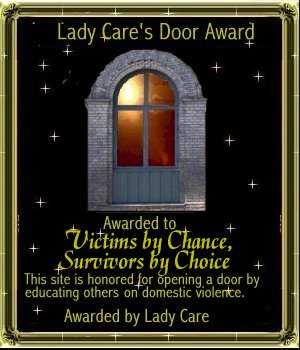 Lady Care's Door Award - Educating Others on Domestic Violence