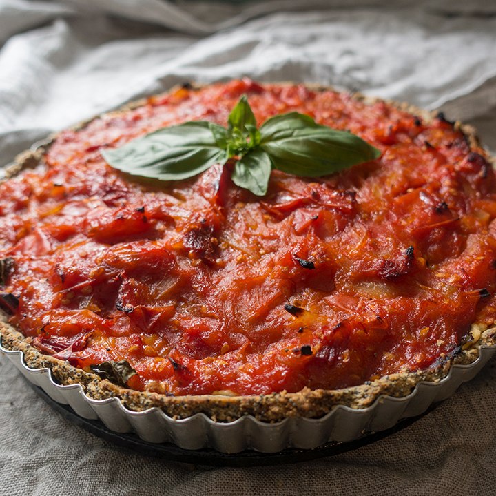Italian Sausage and Tomato Sauce Pie