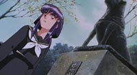 Aeka e a est&aacute;tua de Hachiko