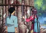 Shimenawa ao redor da &aacute;rvore sagrada