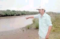 El avistamiento. En el sector conocido como Puerto P&eacute;rez fue donde se vio a la serpiente.