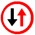 A szembej�v� forgalom els�bbs�ge - Prioritate pentru circula�ia din sens invers