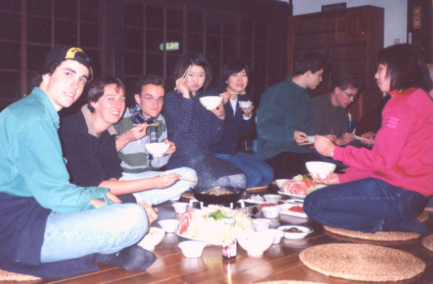 Dinning SUKI in an old house