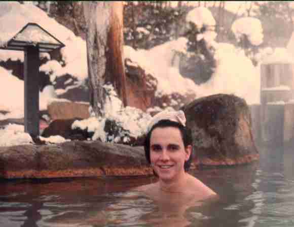 Onsen in the snowed mountains