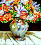 flowers, watercolor on paper arches. 56 x 75cms. SOLD