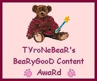 Tyrone Bear's Award