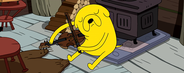 Jake playing his viola