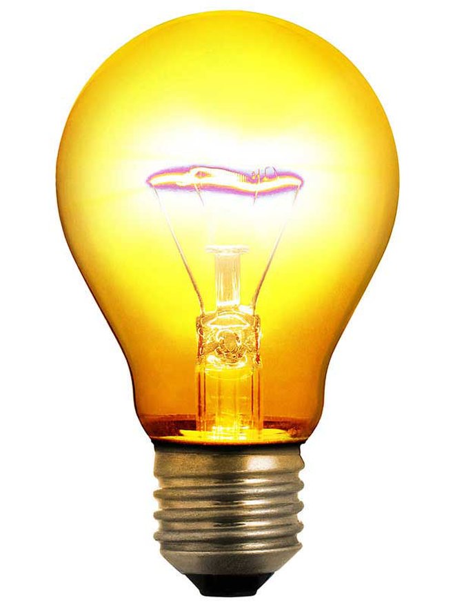 Bright lightbulb