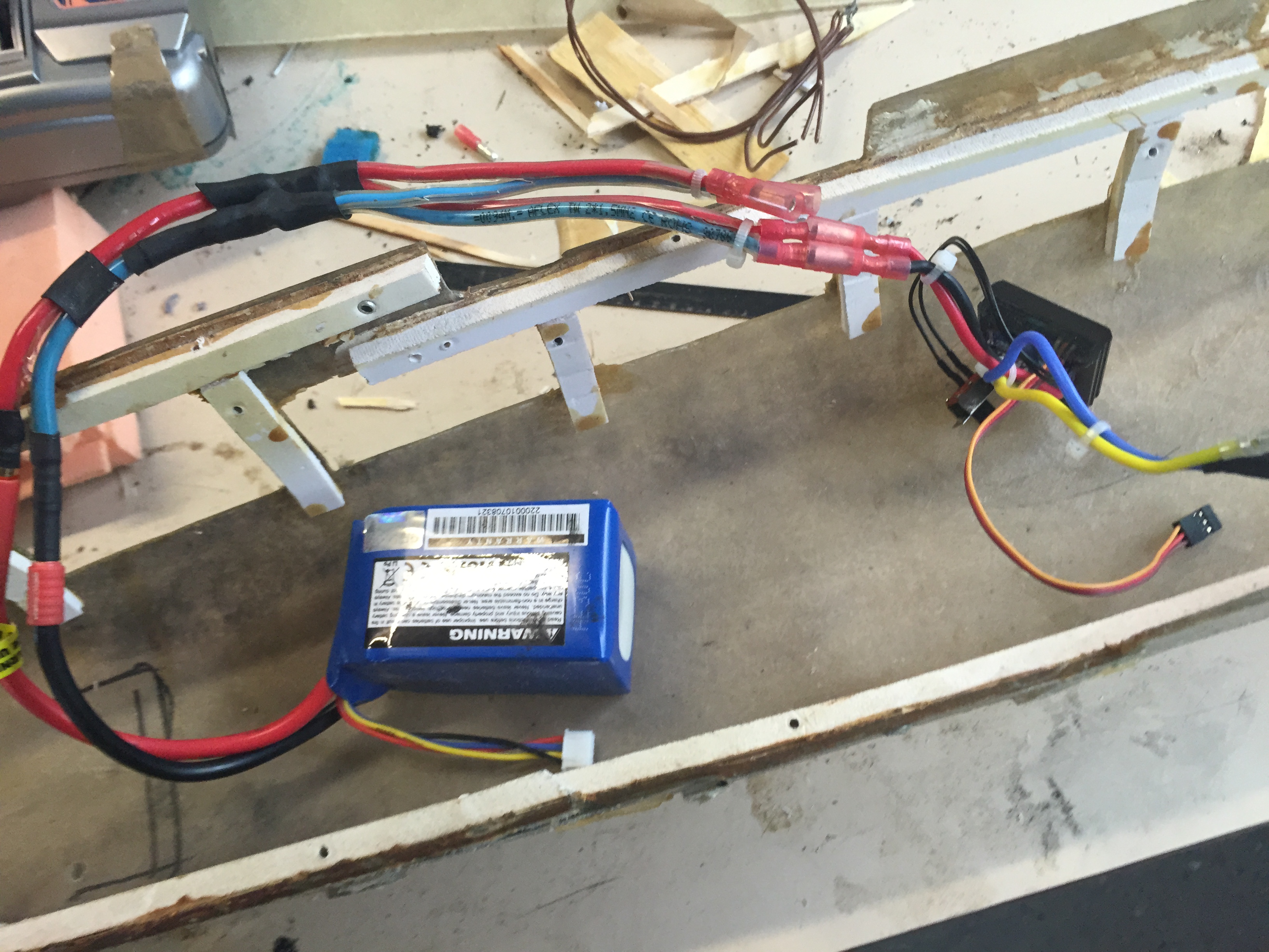 testing the motors