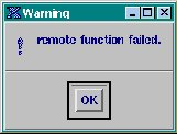 remote function failed
