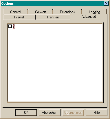Advanced Options